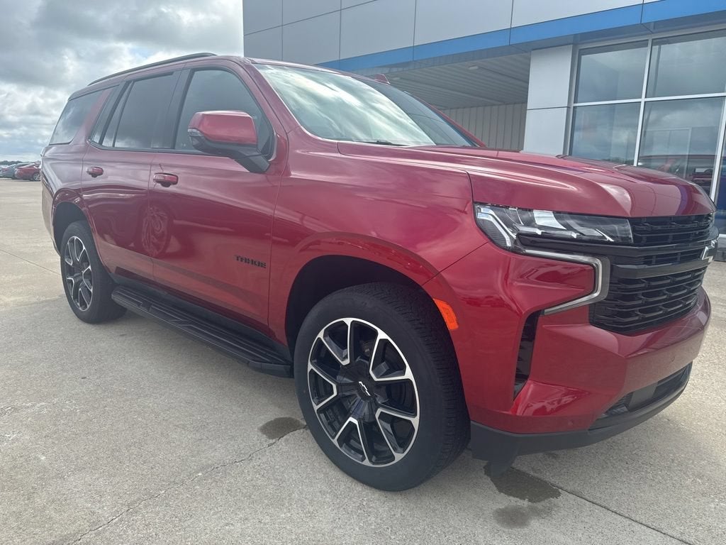 2024 Chevrolet Tahoe RST in Radiant Red Tintcoat — front three-quarter view
