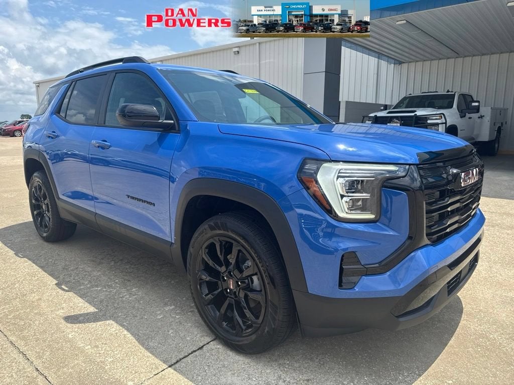 2027 GMC Terrain AWD Elevation in Rapids Metallic — front three-quarter view