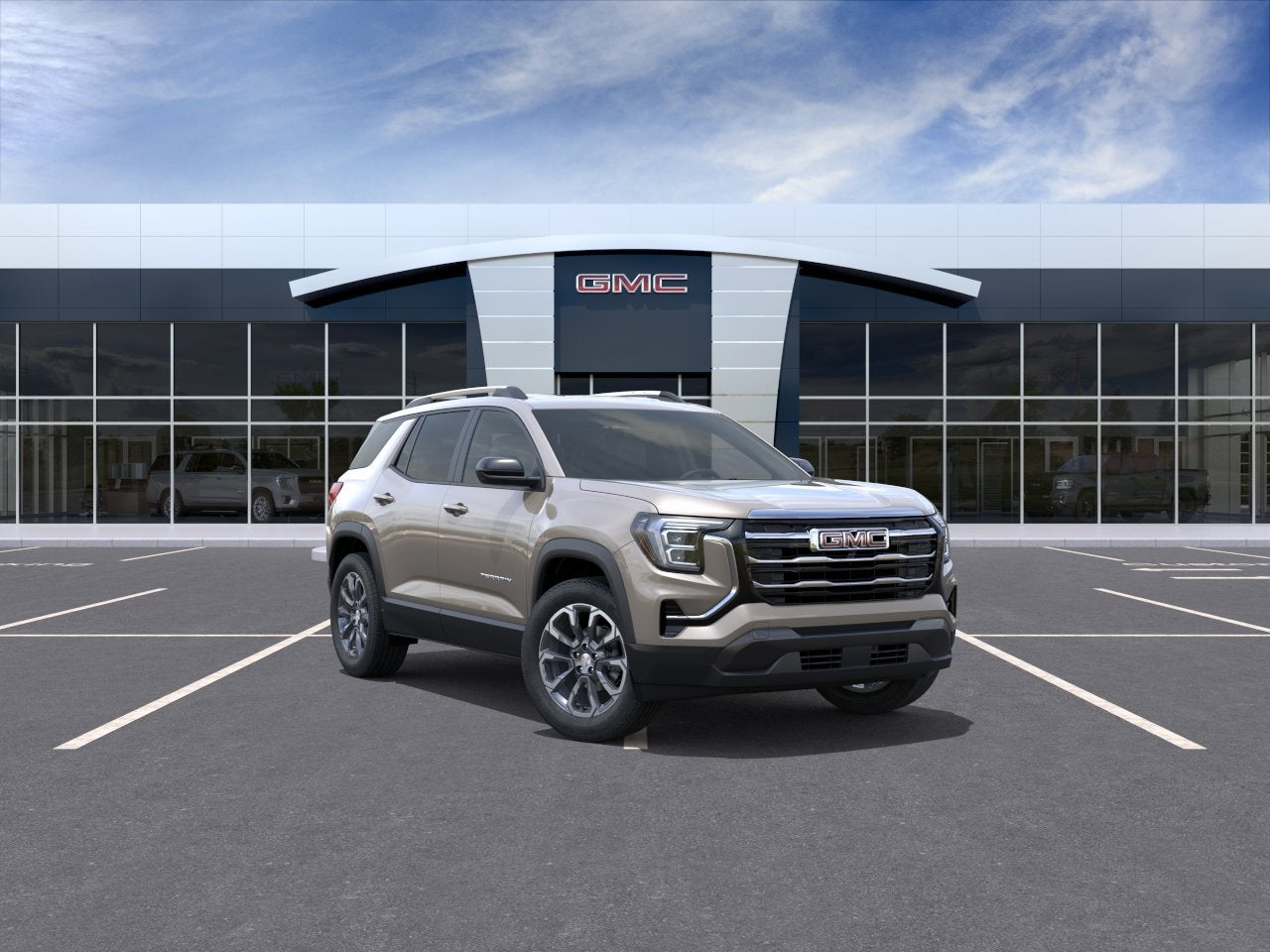2027 GMC Terrain AWD Elevation in Riverstone Metallic — front three-quarter view