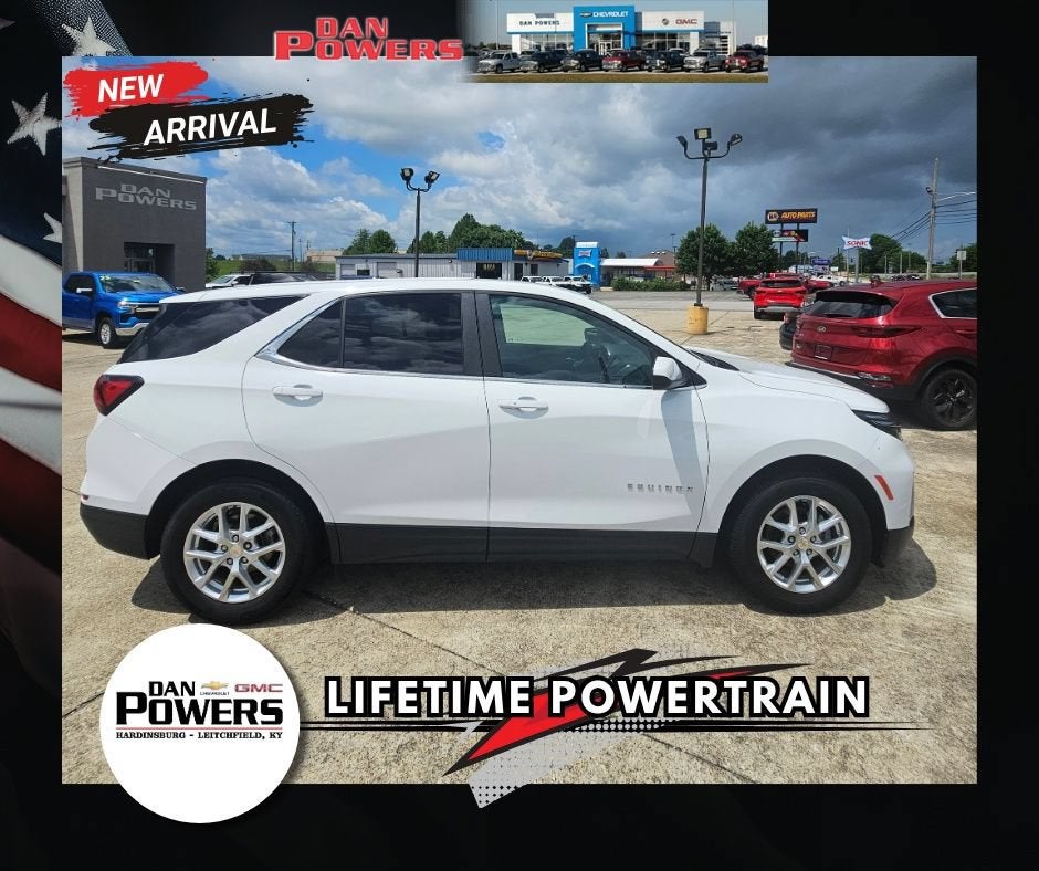 2024 Chevrolet Equinox LT in Summit White — front three-quarter view