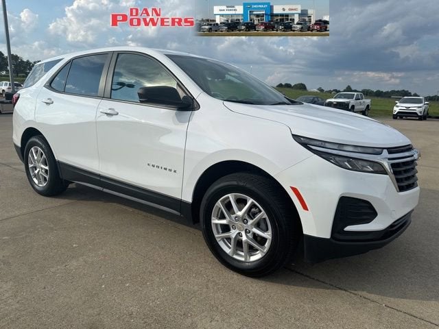 2024 Chevrolet Equinox LS in Summit White — front three-quarter view