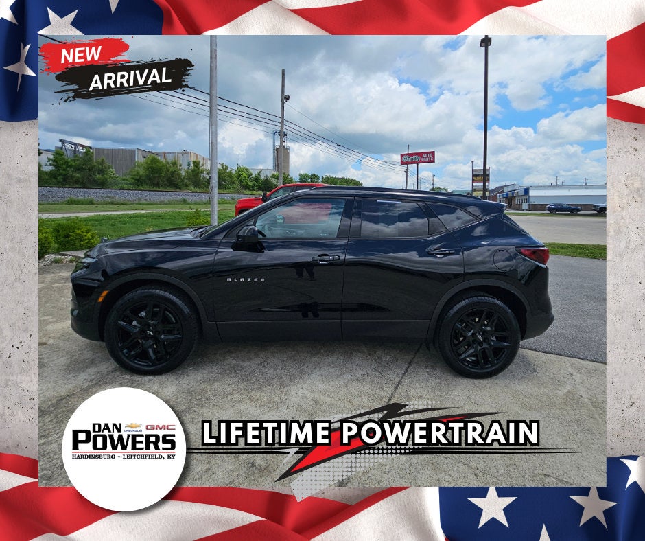 2024 Chevrolet Blazer 2LT in Black — front three-quarter view