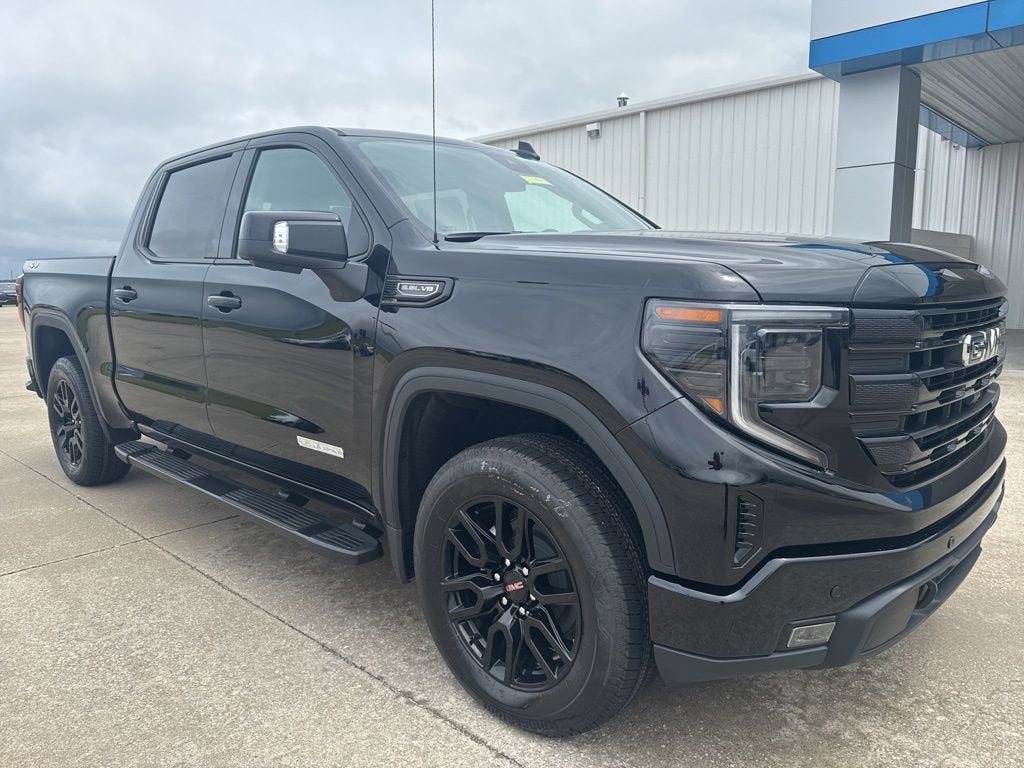2026 GMC Sierra 1500 Elevation in Onyx Black — front three-quarter view