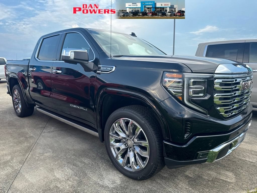 2026 GMC Sierra 1500 Denali in Onyx Black — front three-quarter view