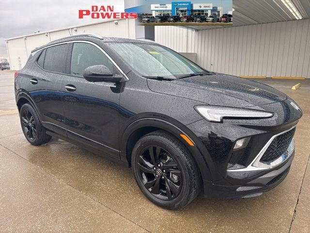 2024 Buick Encore GX Sport Touring in Ebony Twilight Metallic — front three-quarter view
